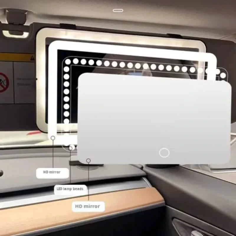 LED Car Visor Mirror